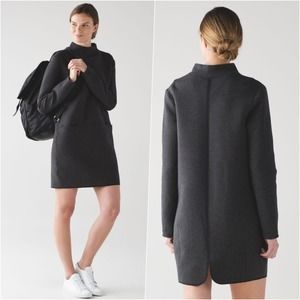 Lululemon Long Sleeve Mini Sweater Dress Grey 8 NWOT